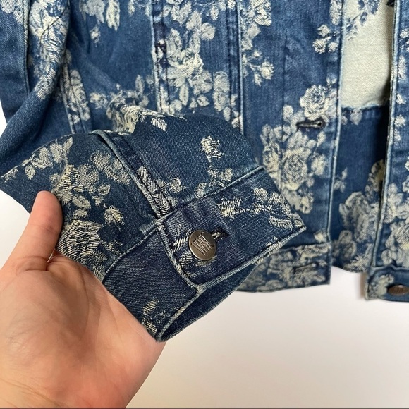 Women’s Jean Jacket Floral M - Picture 4 of 9